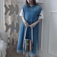 Women's Knitted Mesh Tunic Top Ruby Knitted Women's Mesh Knit Dress