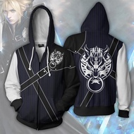 Game Final FF7 Remake Cloud Strife Cosplay Costume Hoodie Sweater Men Women Sweatshirt Halloween Pul