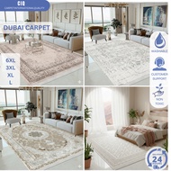 CIQ  Dubai Carpet 3d Lembut Dan Tebal Karpet Ruang Tamu Estetik Moden