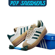 Sepatu Adidas Gazelle Bold Cream Collegiate Green