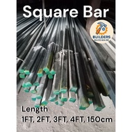 Square bar Solid Metal Bar 12.94mm, 10.54mm sold per 1ft, 2ft, 3ft, 4ft and 150cm