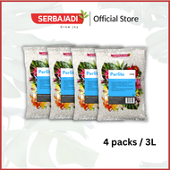 Serbajadi Perlite Soil Amendment Soil Conditioner Potting Mixture White Perlite 3L - 100g