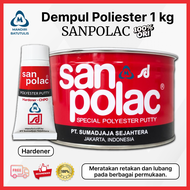 Dempul Sanpolac 250 gram / Sanpolac Kecil / Dempul Mobil Motor Kayu Besi / Sanpolac 1kg 1000 gram