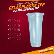 Cup Plastik TPP Thailand Gelas Plastik 50pcs 14oz 16oz 18oz 20oz 22oz