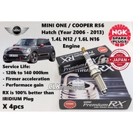 Japan NGK Premium RX spark plug for Mini One 1.4L / Mini Cooper / Cooper S 1.6L R56 (Year 2006 -2013