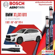 Wiper Blades Front Rear Pair Size 16+26 Fit4 BMW X1 iX1 U11 year 2023-NOW BOSCH AEROTWIN