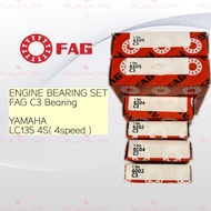 YAMAHA LC135 4S (4 SPEED) ENGINE BEARING SET FAG BEARING C3 HIGH SPEED X 6PCS.6305,6204,6202,6004,60