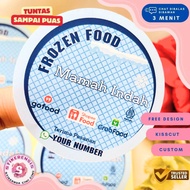 Sticker Print Frozen Food Stickers Frozen Food Labels Wet Products Round Chromo Rensis