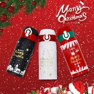 Christmas Gift🎄Thermos Stainless Steel Water Bottle with Lid Santa Thermos Cup Christmas Gift Christmas New Year Gift