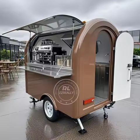 Stainless Steel Custom 10ft Bakery Catering Trailer Pizza Burger Container Restaurant Bar Bartender 