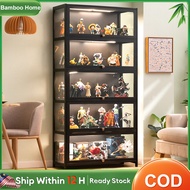 Black Display Cabinet Acrylic Transparent Cosmetics Shelf Multi-Layer Showcase Multifunctional  Stor