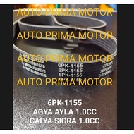 FAN VAN V BELT FAN STRAP 6PK1155 AGYA AYLA 1.0CC CALYA SIGRA 1.0CC 6PK-1155