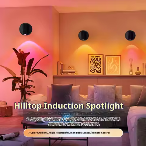 LED Light Magnetic Rechargeable Wall lamp Spotlight Atmosphere Light No Punch Reading Light Touch Sw