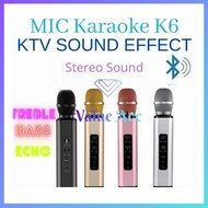 Wireless Bluetooth Karaoke Player K6 Mic - Microphone Speaker Ktv Effects