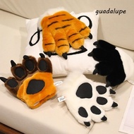 GUADALUPE Animal Paw Plush Gloves, Simulated Stuffed Toys Faux|Paw Gloves, Hand Warmer Furry Texture