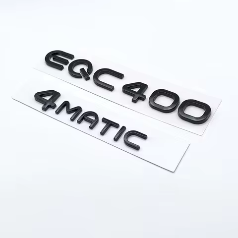 Matte Black Trunk Letters EQC400 4MATIC Emblems for Mercedes Benz EQC Electric Motor SUV AWD N293