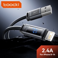 Tookci Tookci2.4A Digital Display Silicone Mobile Phone Data Cable Aluminum Alloy Fast Charging Cabl