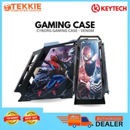 Venom Cyborg Robot Gaming case Mid tower Keytech