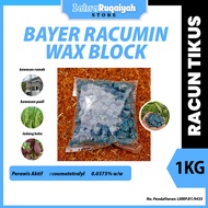 Racun Tikus Bayer Racumin 1KG Wax Block Rat Mouse Mice Gudang Ladang Rumah Coumatetralyl 0.0375%