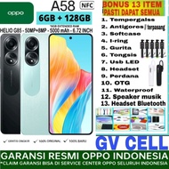 oppo a58 nfc 6/128gb ram 6gb+6gb rom 128gb garansi resmi oppo indonesi - a17k 3/64gb bonus 10 item