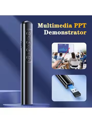 Wireless Presenter Powerpoint Presentation Clicker Pointer Remote Control USB Projector Page Turning