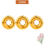 CHIHI 3Pcs Crank Bolt, Aluminum Alloy 18mm Axis Screw Nut