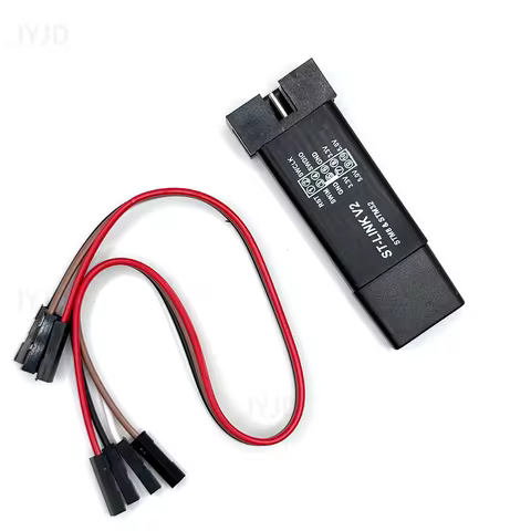 ST-Link V2 Mini Compatible Downloader, Programming Simulator with Cover and Dupont Lines for STM8 ST