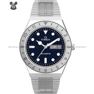 TIMEX TW2U95500 Women's Analog Watch Q Timex 36mm Day Date Quartz SS Bracelet Blue *Original