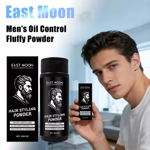 East Moon Men Hair Fluffy Powder Oil Control Increase Volume Improving Hairstyle Maintain Tidy Porta