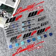 Motorcycle Shocker Stickers WP Suspension Fork Damper UV Decal Xactpro Twinair DID for Kawasaki Hond