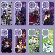 Case For iPhone 16E 16 Pro Max 6 6S 7 8 Plus X XS MAX XR SE4 Code Geass Anime Cool Bumper Transparen
