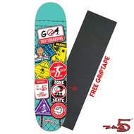 Zone 5 x Santai Skateboards Signage 8.0" OR 8.125" Skateboard Deck (7580822)