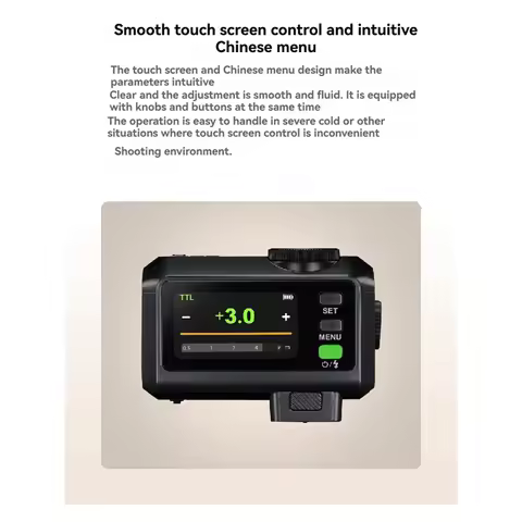 Y45A-2.8" Touchscreen It30pro Mini TTL Flash 2.4Ghz Wireless High-Speed Sync 1/8000S For Professiona