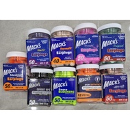 Macks Soft Foam noise-canceling earplugs with clear plastic storage box Mack Ear Plug