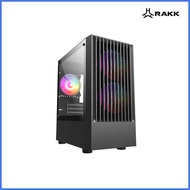 ― ▤ ❗️ RAKK MIRAD Matx Black and White Tempered Glass Gaming PC Case