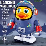 MOCHO Dancing Astronaut Duck Toy, Sound And Light Plastic Electric Dance Space Duck, Funny Collectio