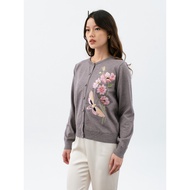 KUKAI | Flynn Cardigan - Women's Elegant Knit Cardigan with Floral Embroidered - Cardigan Floral Pat