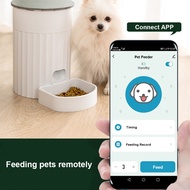 3L Automatic Pet Dog Feeder Wifi / Button Smart Dry Food Dispenser for Cats Recording Timing Feeding USB Auto Cat Food Dispenser
