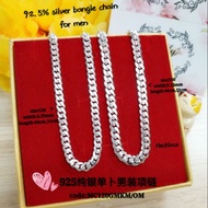 👉925 silver bangle  chain for men*925纯银单卜项链#rantai leher perak 92.5% untuk lelaki