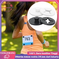 4pcs/Set Race Bib Number Button Marathon Running Bib Button Chest Number - White-1bag