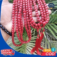Tasbih Muslim Batu Marjan Koral Merah Super