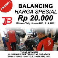 Voucher Promo Balancing Velg R13 R14 R15 Tunas Jaya Ban Surabaya