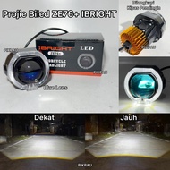 IBRIGHT ZE76+ Blue Lens 2.5 Inch Projector LED Headlight