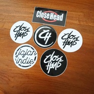 Closehead STICKERS / Close Head Band Stickers / Indie Band Stickers