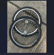 [รวมยางนอก+ยางใน] ล้อจักรยาน (แบบหนา) ล้อเหล็ก  ขนาด16x1.75/ 20x1.75 /24x1.75