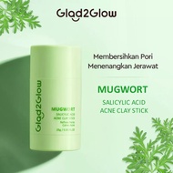 Glad2glow mugwort salicylic acid acne clay stick