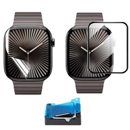 ฟิล์มกระจกนิรภัยพร้อมเครื่องมือยึดสำหรับสมาร์ตวอทช์ IWatch Series 11 10 Cover 46mm 42mm ตัวป้องกันหน