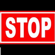 Stop sign sticker stop sticker - 15x20