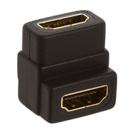 Cmple - HDMI Female to HDMI Female Adapter (HDMI Female to Female), 90 Degree HDMI to HDMI Extender 