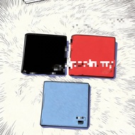 CJ883  Solid Color C Logo Folding man Wallet Card wallet